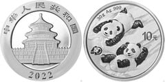 10 yuan (40 Aniversario de la acuñación del Panda)