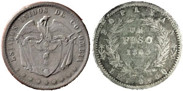 1 peso (Estados Unidos de Colombia)