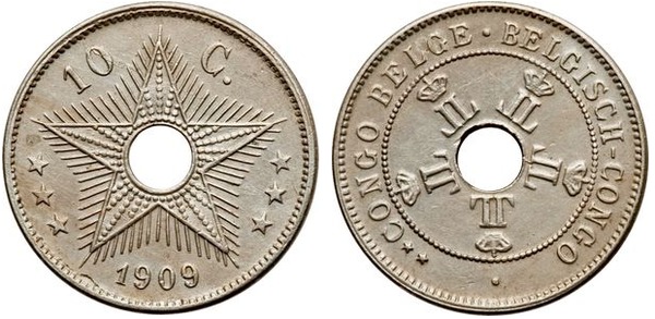 ⭐⭐ ¡ADIVINA! 6ª Pregunta. Foronum8360-congo-belga-10-centimes