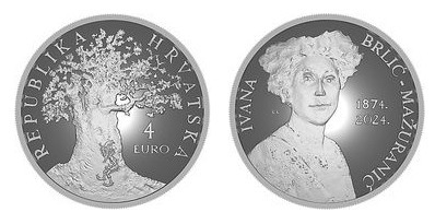 4 euro (150 aniversario del nacimiento de Ivana Brlić-Mažuranić)