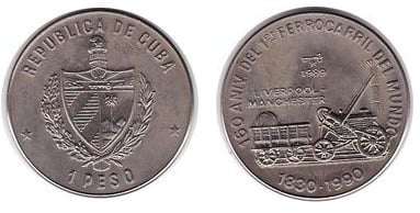 1 peso (Primer ferrocarril de Inglaterra)