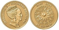20 kroner (80 Aniversario del Nacimiento de la Reina Margrethe II)