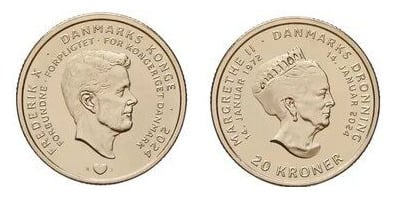 20 kroner (Ascensión al trono de Frederik X)