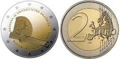 2 euro (250.º Aniversario de la Biblioteca Nacional y Universitaria de Eslovenia)