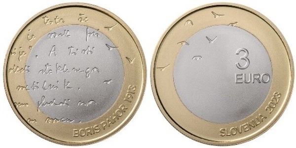 3 euro (110 Aniversario del Nacimiento de Boris Pahor)