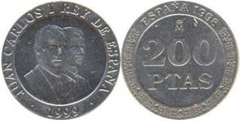 200 Pesetas (132 Aniversario de la Peseta Española)