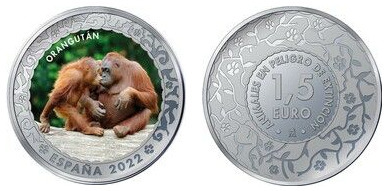 1,5 euro (Orangután)