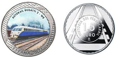 1,5 euro (Autorail Bugatti 2 - WR)