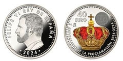 40 euros (10º aniversario de la proclamación de Felipe VI)