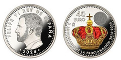 40 euro (10 Aniversario de la proclamación de Felipe VI)