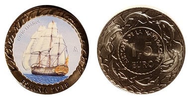 1,5 euro (Barco español)