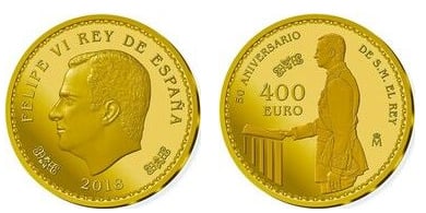 400 euro (50 aniversario del nacimiento de Felipe VI)