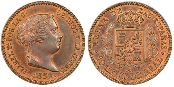 10 céntimos de real (Isabel II)