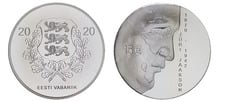 15 euro (150 aniversario del nacimiento de Jüri Jaakson)