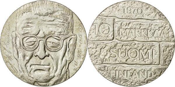 10 markkaa (100 Aniversario del Nacimiento del Presidente Juho Paasikivi)