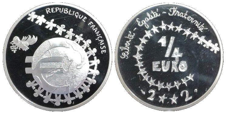 ¼ euro (Diseño Infantil)