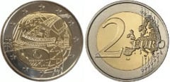 2 euros (XXXIII Juegos Olímpicos de Verano - París 2024 - Antorcha Olímpica)