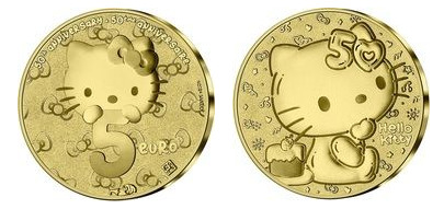 5 euro (50 Aniversario del Nacimiento de Hello Kitty)