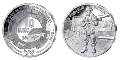 10 euro (80º aniversario del desembarco de Normandía-Pegasus)