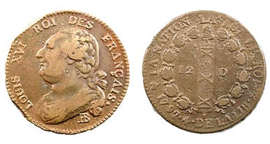 12 deniers (Louis XVI)