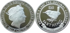 ½ crown (50 Aniversario de la última acuñación predecimal de Gran Bretaña - Farthing)