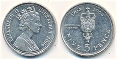 5 pence (300 Aniversario de la Ocupación Británica)