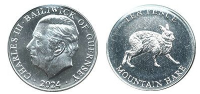 10 pence (Liebre de montaña)