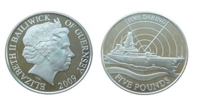 5 pounds (HMS Daring)