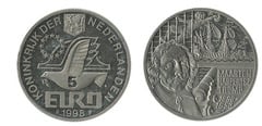 5 euro (400 aniversario del nacimiento de M.H.Tromp)