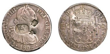 6 shillings 1 penny- Contramarca ( Asentamientos británicos en la bahía de Honduras)