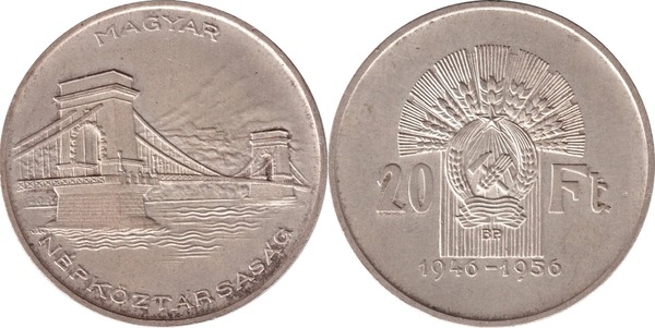 20 forint (10 Aniversario del Forint)