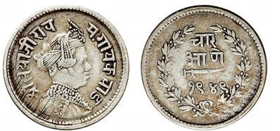 4 annas (Baroda)