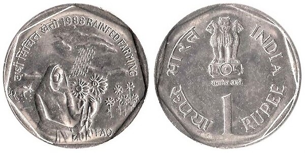 1 rupee (FAO-Agricultura de Secano)