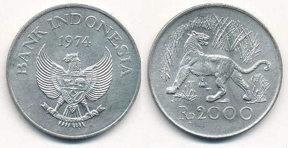 2.000 rupiah (Tigre de Java)