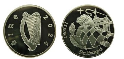 15 euro (1500 años de la muerte de Santa Brígida)