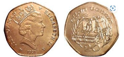 20 pence (Elizabeth II 3rd retrato)