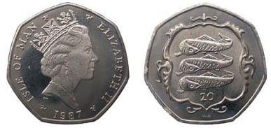 20 Pence (Elizabeth II 3rd retrato)