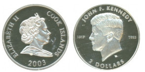 2 dollars (40 Aniversario de la muerte de John F. Kennedy)