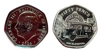 50 pence (Brigada de Bomberos - Blackpool)