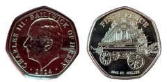 50 pence (Brigada de Bomberos - St. Helier)