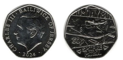 50 pence ( Día D-Patrulla Spitfire)