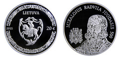 20 euro (500 aniversario del nacimiento de Mikalojus Radvila Juodasis)