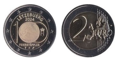 2 euro (Henri I Feierstëppler - Versión Holograma)