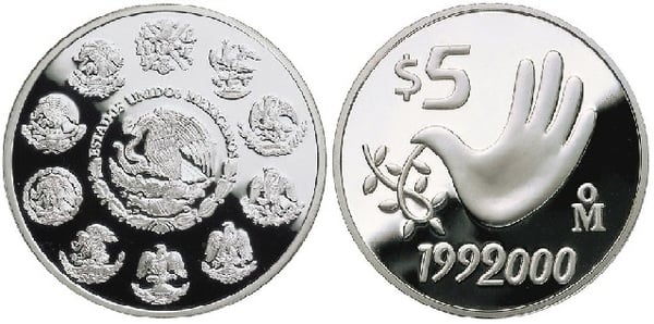 5 pesos (Segundo Milenio)