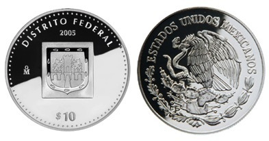 10 Pesos (Distrito Federal Heráldica)