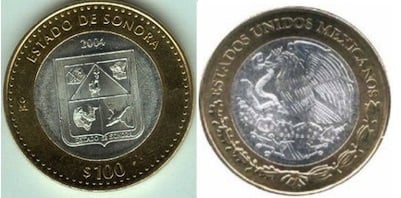 100 Pesos (Sonora Heráldica)