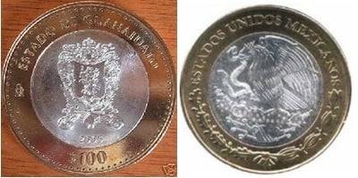 100 Pesos (Guanajuato Heráldica)