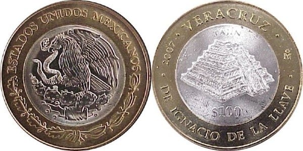 100 pesos (Estado de Veracruz de Ignacio de la Llave)