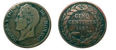 5 centimes (Cabeza pequeña-Color cobre)