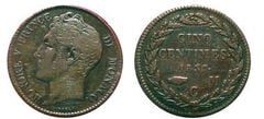 5 centimes (Cabeza grande-Color Cobre)